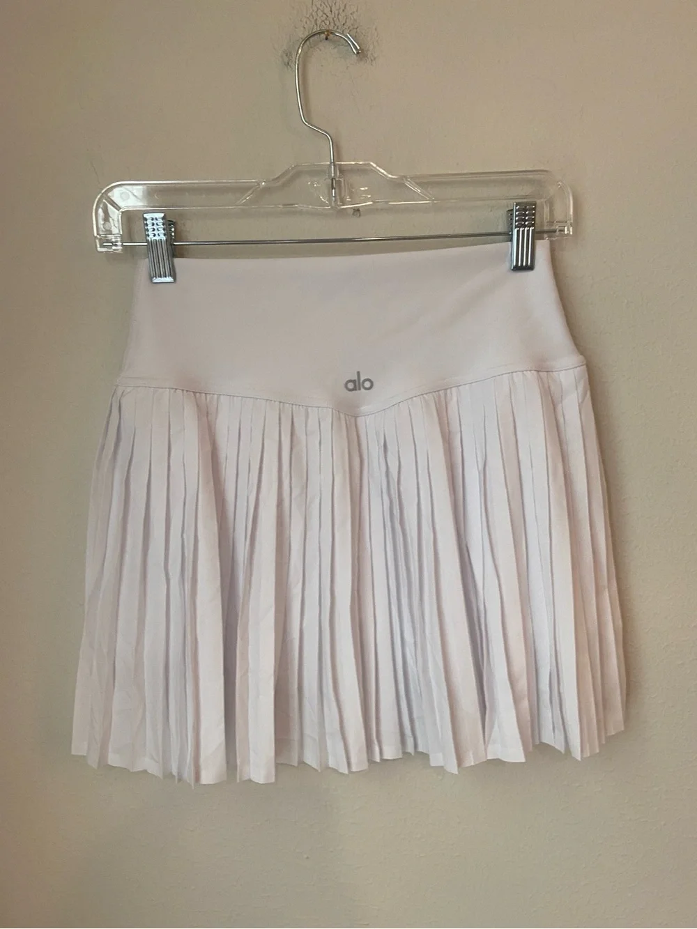 Alo Yoga Grand Slam High-Rise Pleated Tennis Skirt White Size Medium